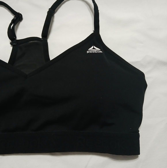 Reebok Women's Black Sports Bra‎ - Picture 4 of 9